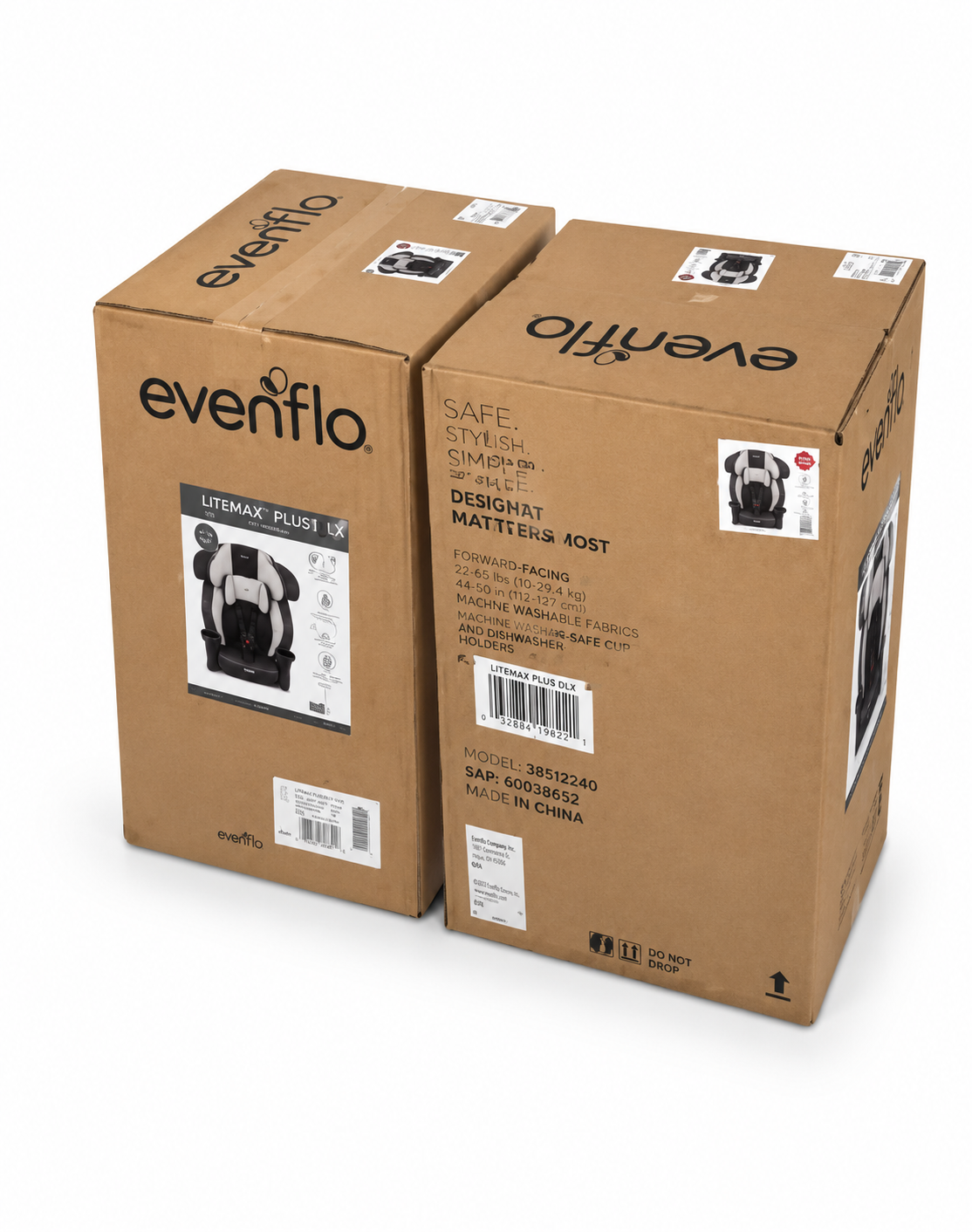 Evenflo LiteMax Plus DLX Convertible Car Seat – Safe, Stylish &amp; Comfortable