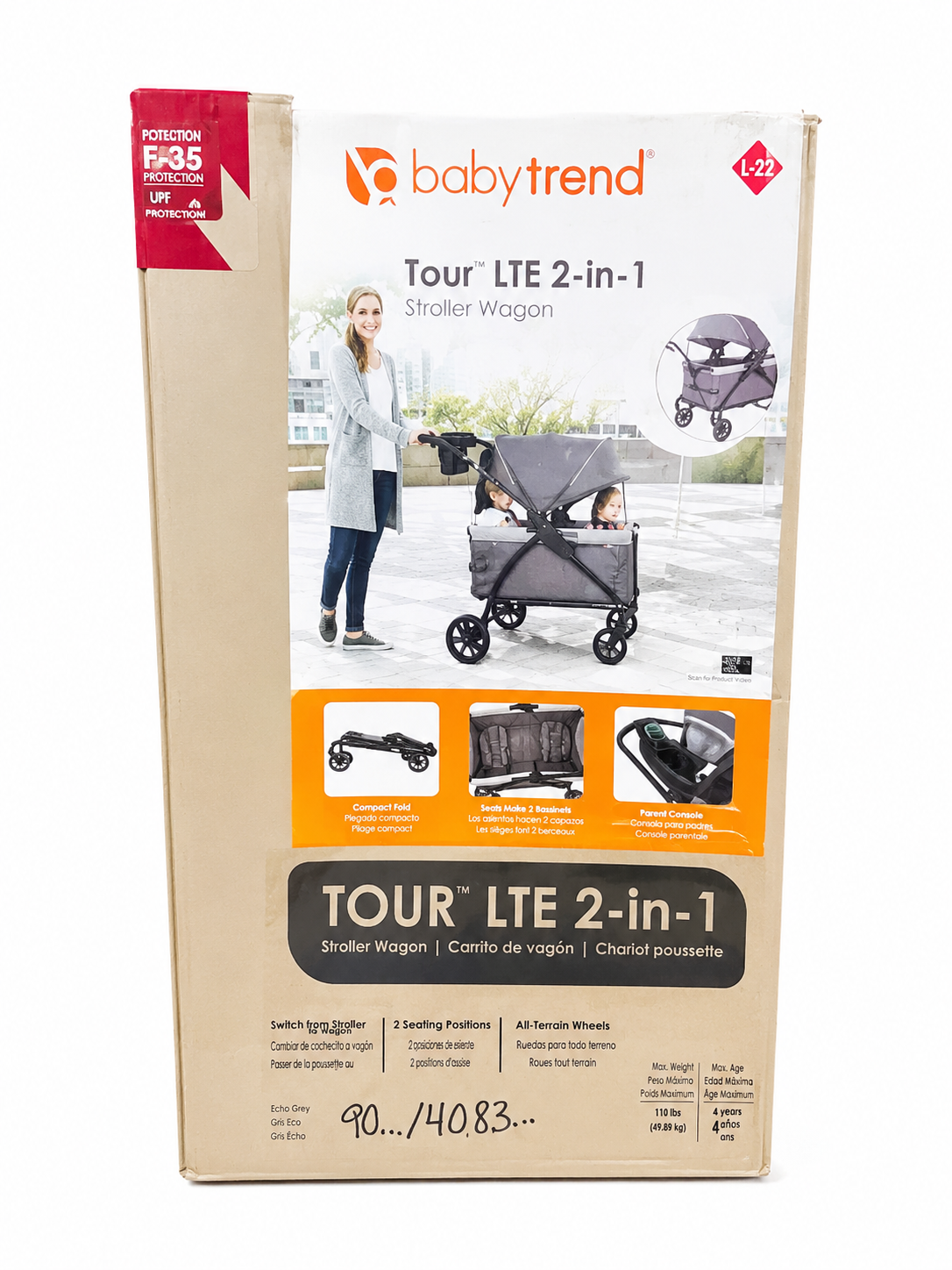 Baby Trend Tour LTE 2-in-1 Stroller Wagon